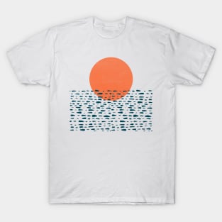 Sunset In The Blue Sea T-Shirt